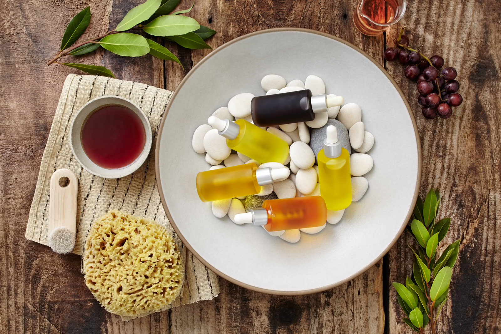 Massage oil at Carneros Inn Spa, Napa  | Trinette+Chris Photographers