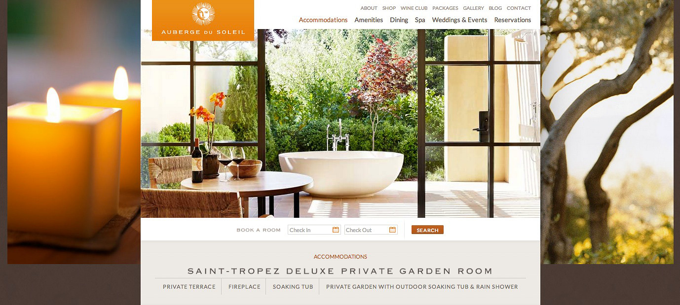 Auberge Du Soleil Website  | Trinette+Chris Photographers
