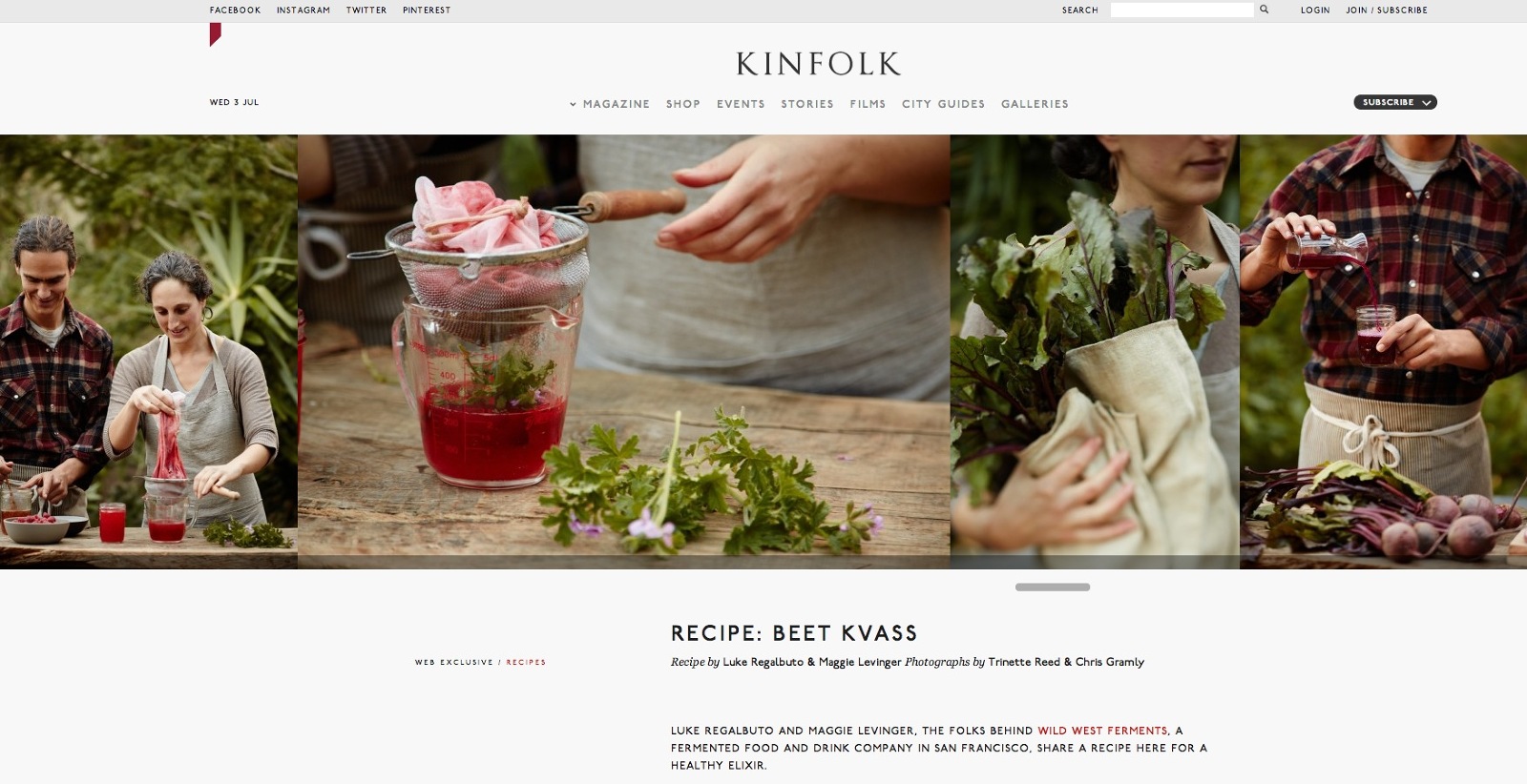 Kinfolk Magazine Fermentation  | Trinette+Chris Photographers