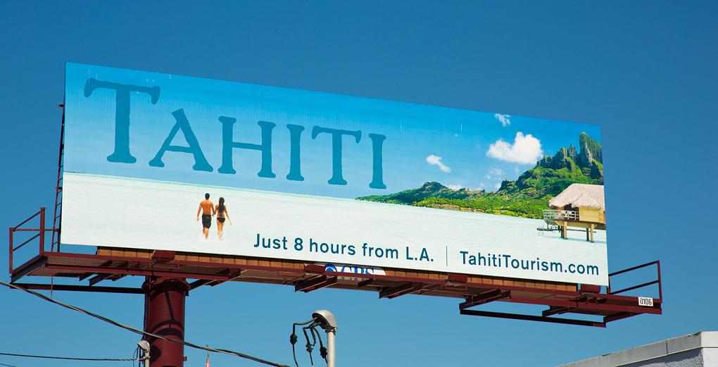 Tahiti Tourism Billboard  | Trinette+Chris Photographers