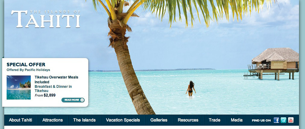 Tahiti Tourism Ad  | Trinette+Chris Photographers