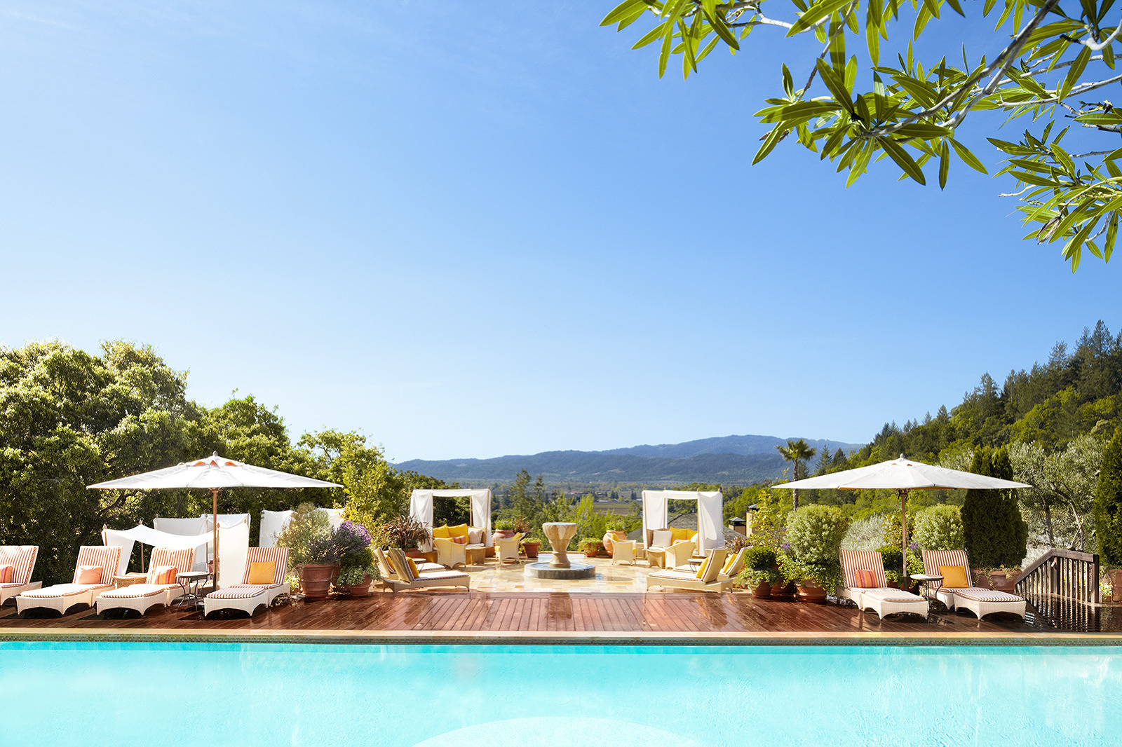 Pool at Auberge Du Soleil, Napa, CA  | Trinette+Chris Photographers