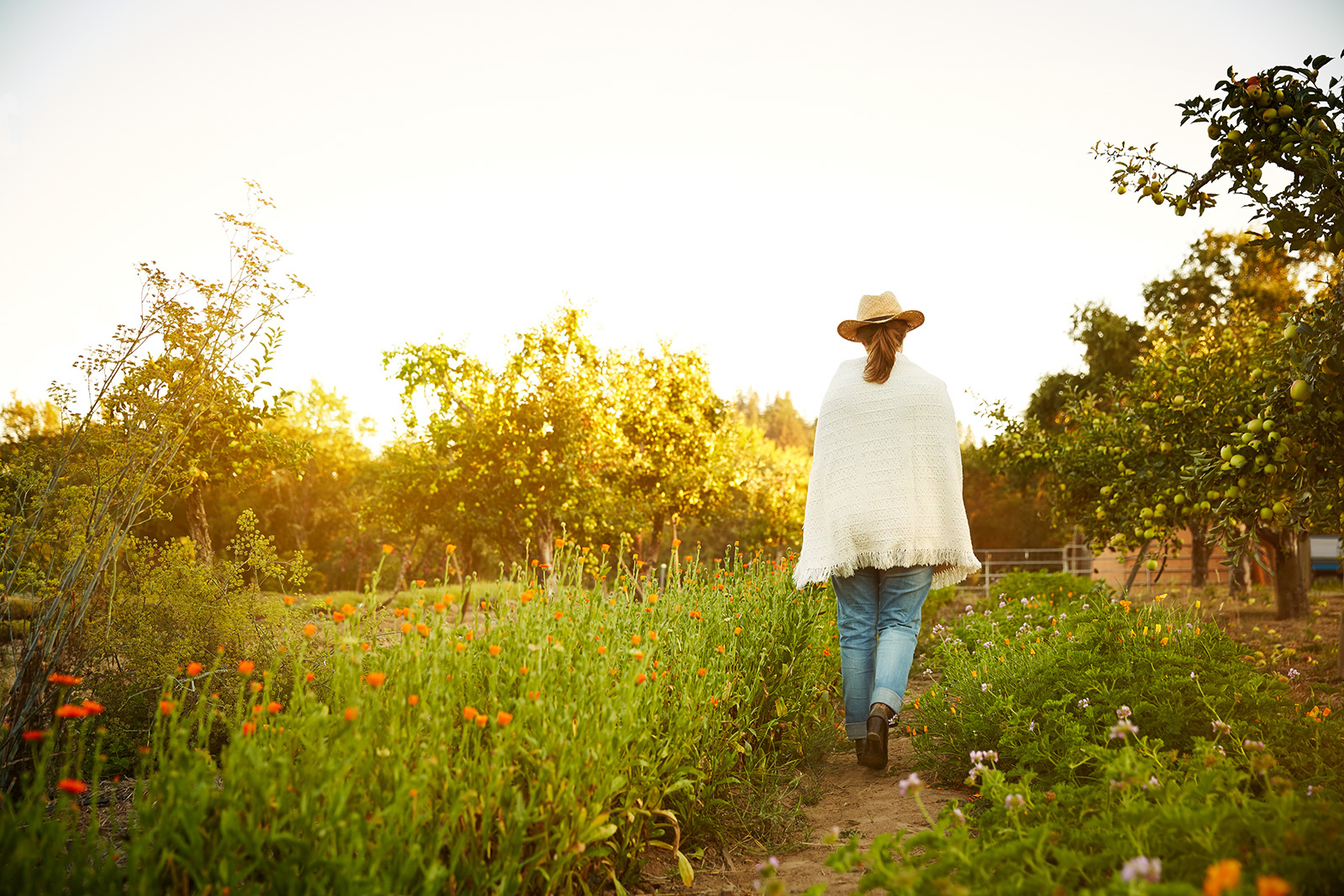 Woman at biodynamic farm in CA  | Trinette+Chris Photographers