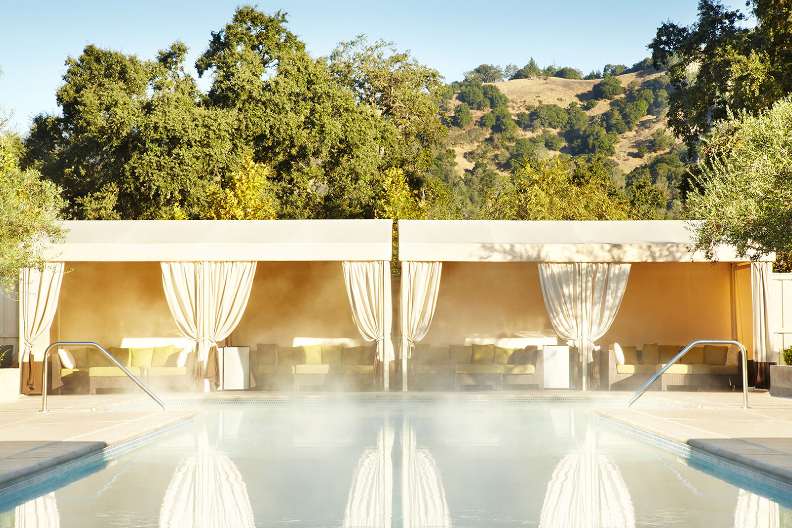 Spa pool at Solage Calistoga, Napa, CA  | Trinette+Chris Photographers