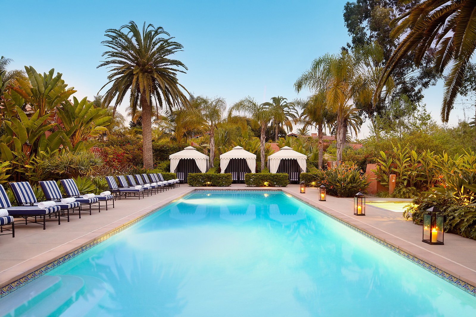 Spa pool at Rancho Valencia, CA  | Trinette+Chris Photographers