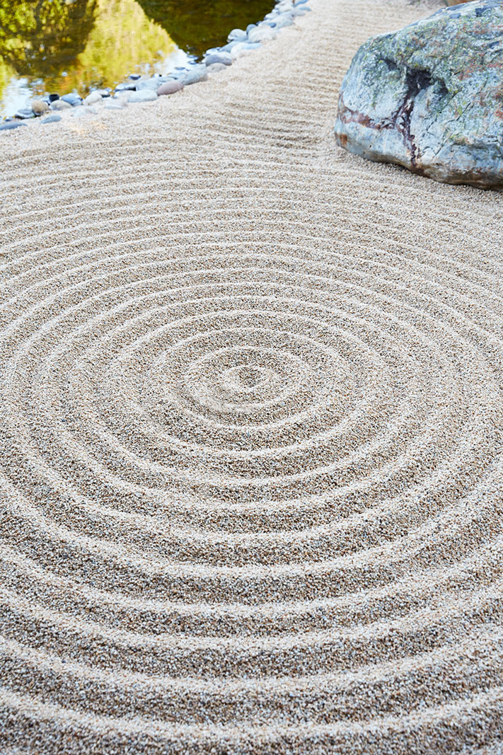 Meditation garden at Osmosis Spa  | Trinette+Chris Photographers