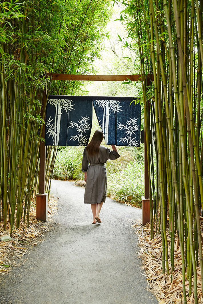 Pathway at Osmosis Day Spa, CA  | Trinette+Chris Photographers
