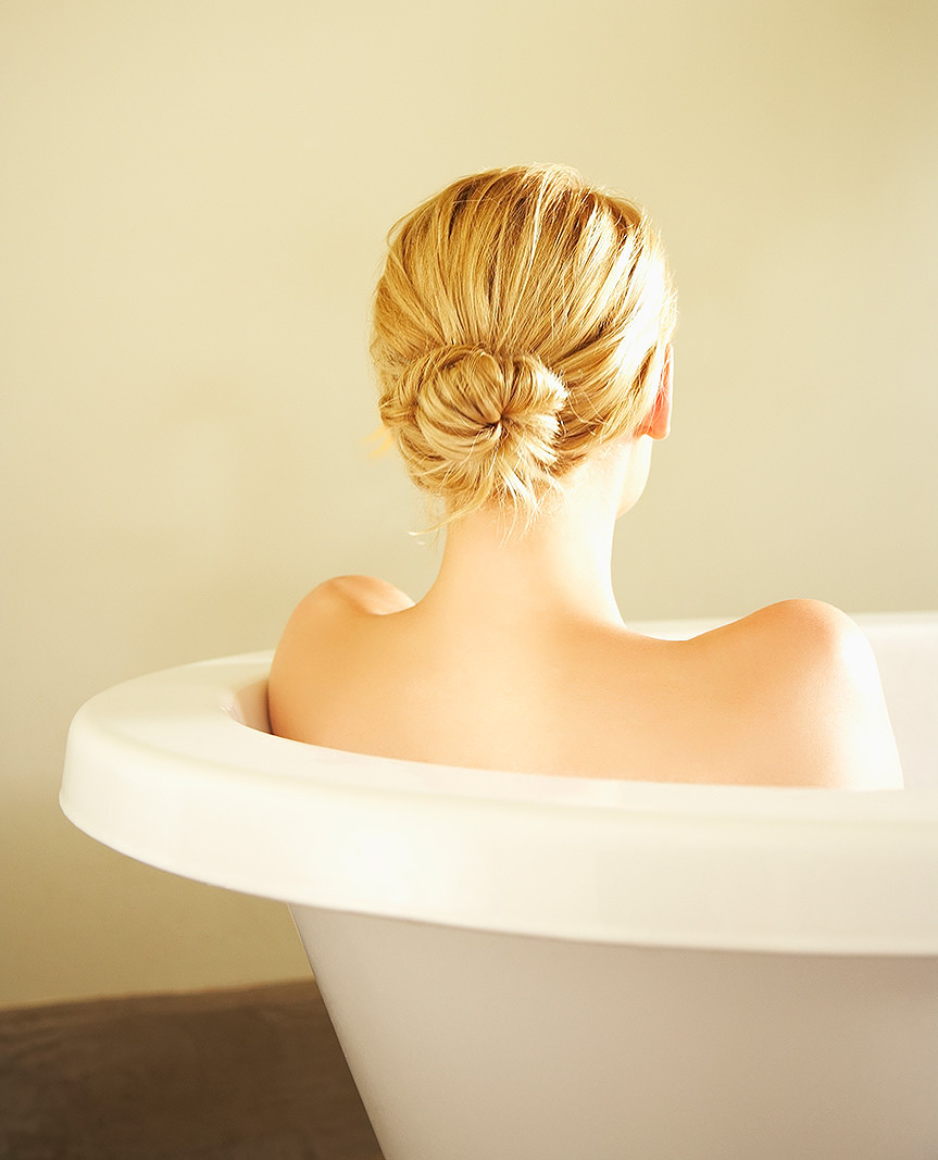 Spa bathtub at Solage resort, Napa, CA  | Trinette+Chris Photographers