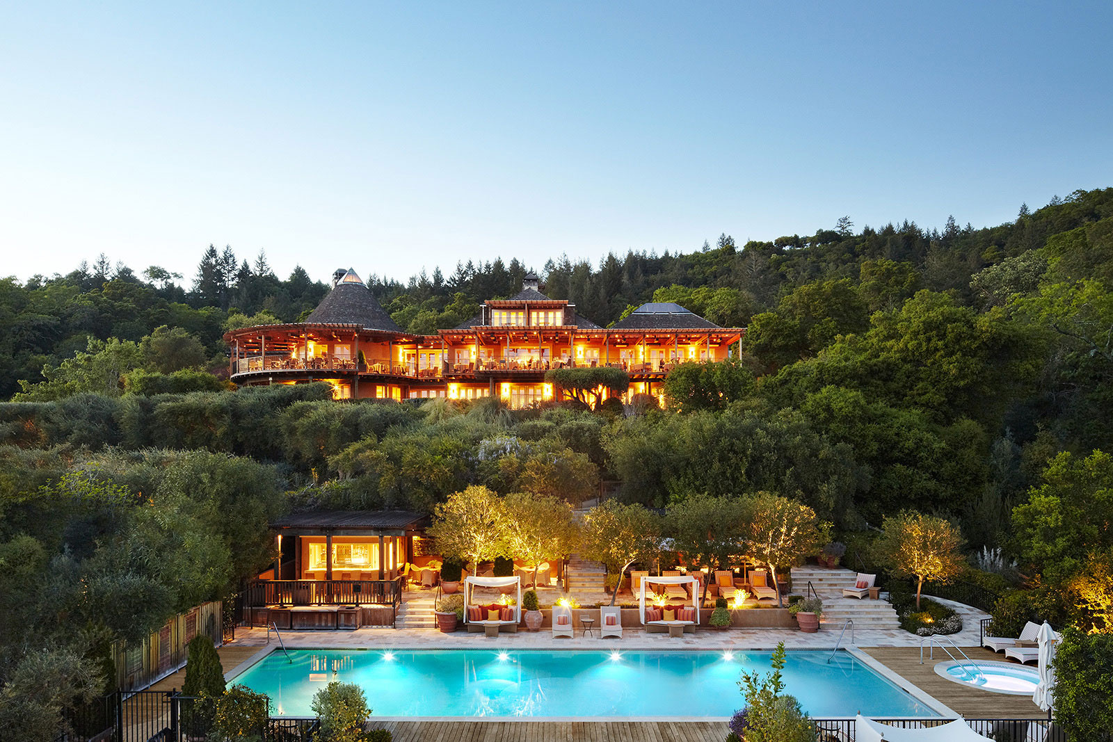 Architecture image of Auberge Du Soleil, Napa Valley, CA | Trinette + Chris Photographers
