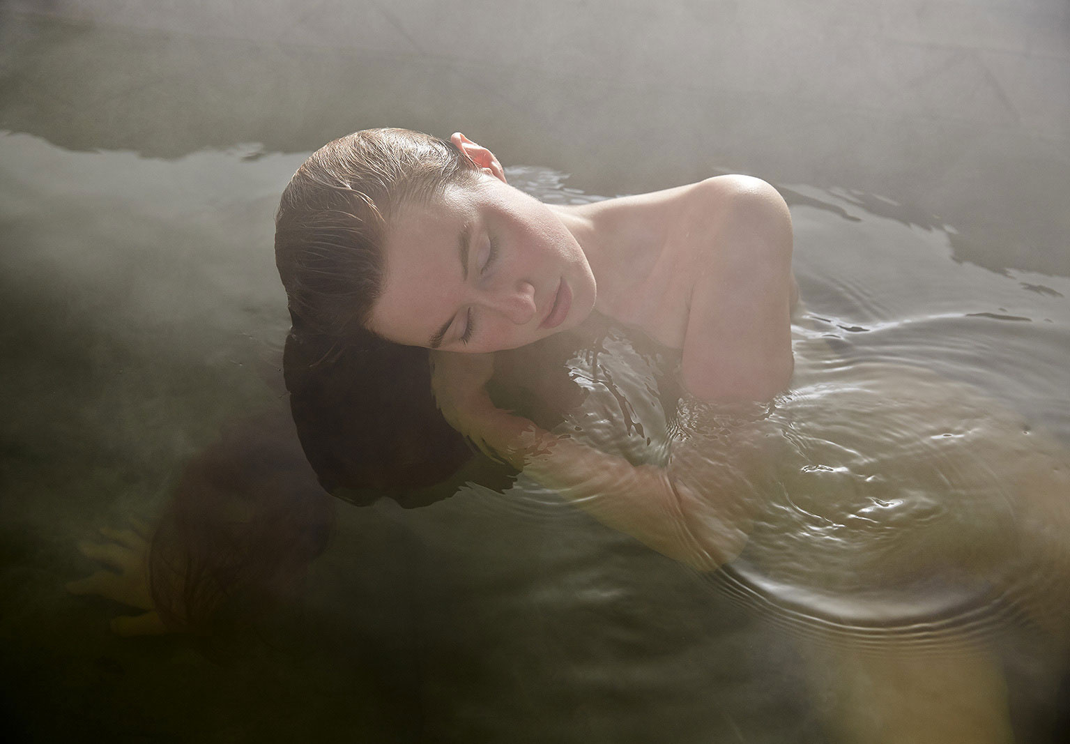 Woman at Wilbur Hot Springs, CA | Trinette + Chris Photographers